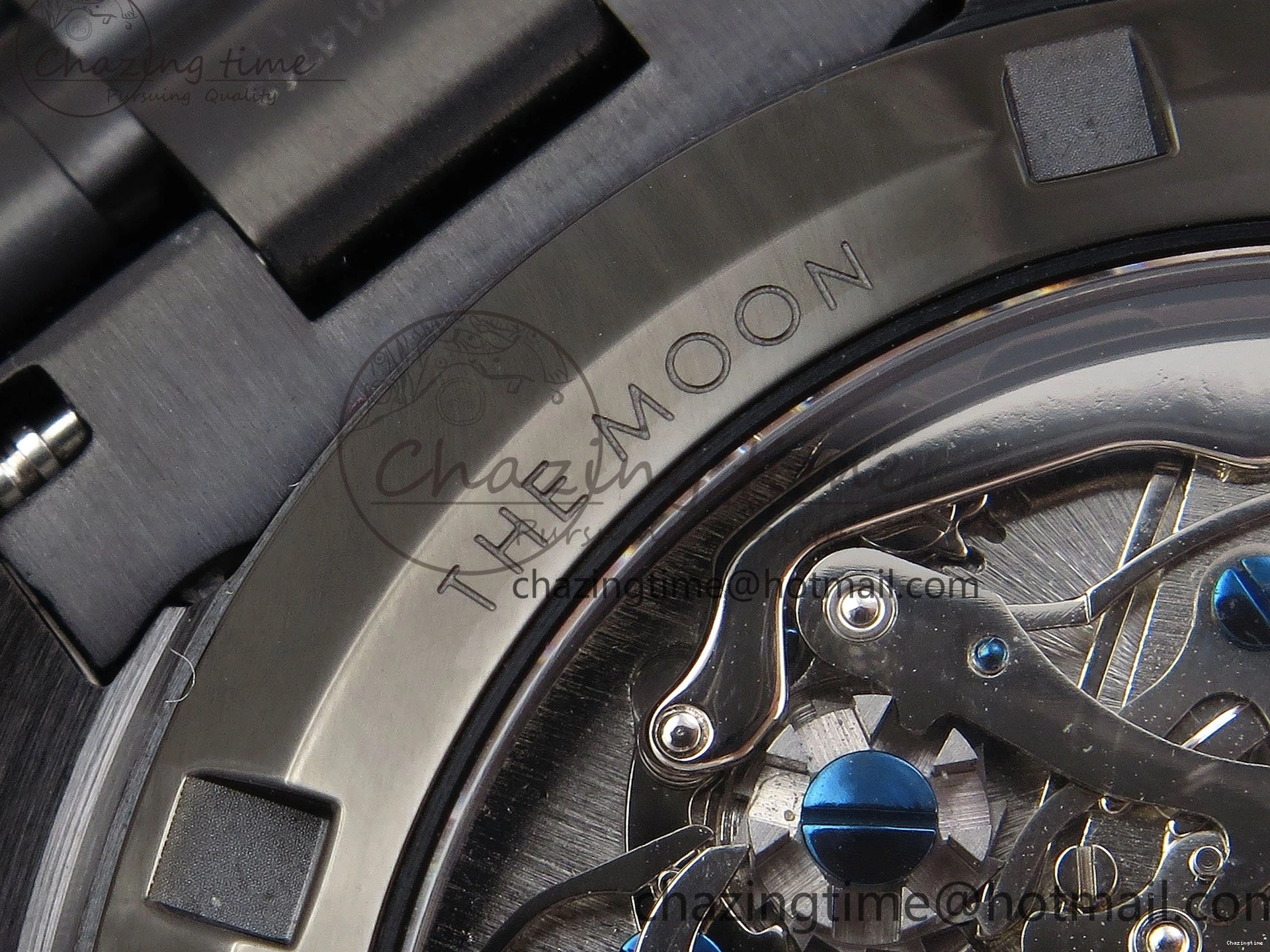 0422 Speedmaster Black Benom PVD Saturn RMF Best Edition on PVD Bracelet Lemania HW StreetReady 7726